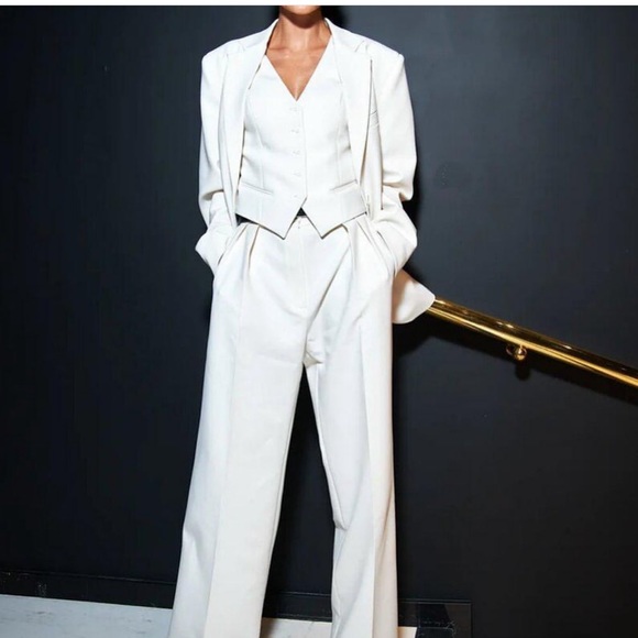 Frankie shop suite NWT oversized jacket and straight leg pants - Picture 13 of 16